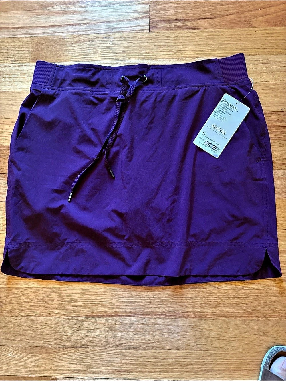 Athleta Midtown Skort Purple Mini Size 12 NWT
